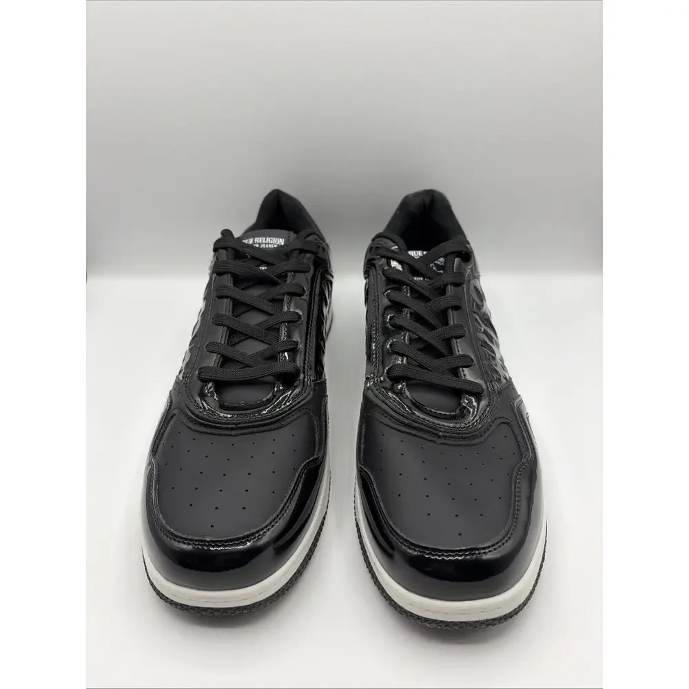 True Religion Men's Jones Court Emboss Sneakers TR-JONES-S US Sz 12 Black